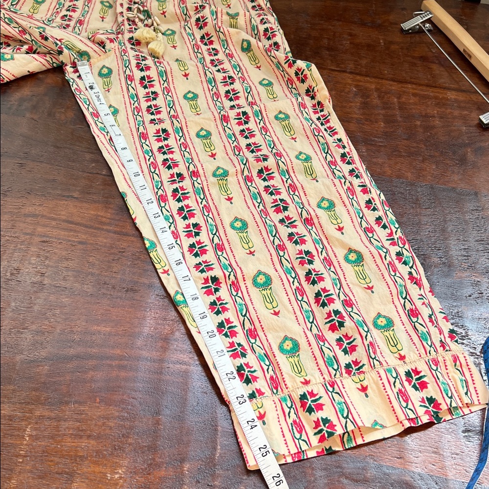 HAUTE HIPPIE India Bohemian Pull-On Straight Leg Cotton Pants Multi Printed L - Picture 14 of 16